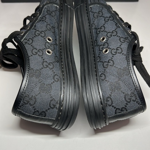 Gucci Canvas & Leather Black Sneaker Women’s Size US 7.5 - Picture 13 of 16